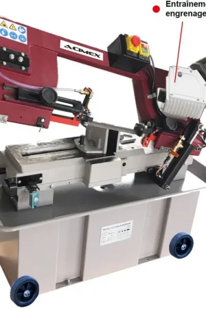 Prix Promo Scie à Ruban Métal 180 mm Entraînement Par Engrenages 230V