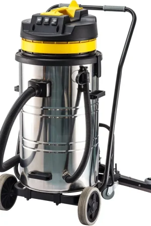 Top Vente Aspirateur Eau Et Poussière Professionnel Avec Raclette 80L 3000W Cuve Inox 3 Moteurs