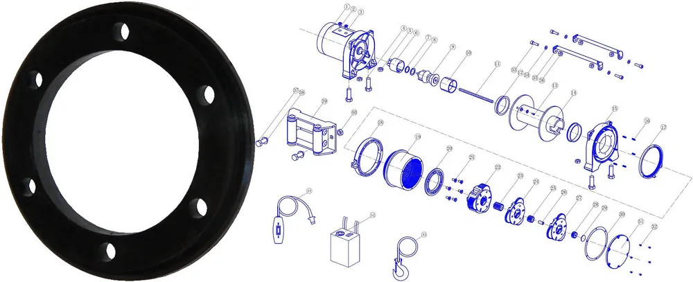 Bon Marché Entretoise De Rechange Pour DW8000, DW8000R, DW9000, DW9000R, pièce n°20