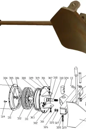 Décolleur De Pneu De Rechange Pour AC-206T, AC-201T Pièce N°315 Populaire