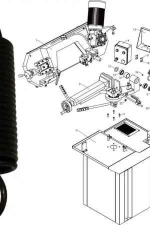 Nouvel Arrivage Ressort De Rappel Du Bras De Rechange Pour MBS270FHT Pièce N°A23