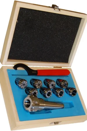 Commander Maintenant Mandrin Porte Pince CM3 Cône Morse N°3 + 8 Pinces De 3 à 16 mm ER25