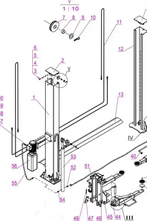 Usine Directe Protection De Rechange Du Bras Long Pour QJY4.0-D-230 et QJY4.0-D-380, Pièce N°40