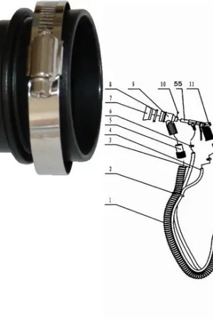 Authentique Support De La Brosse Au Bout Du Pistolet De Rechange Pour SB-28, Pièces N°8, 9, 10