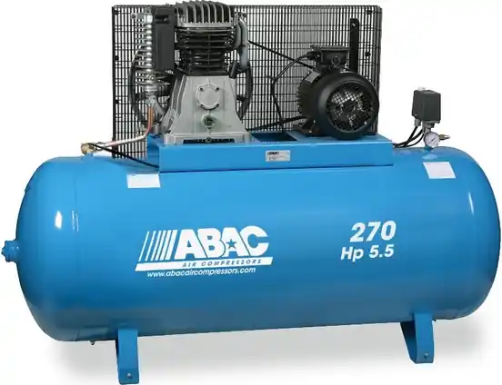 Abac Compresseur 270L 5,5CV Cylindres En Fonte Bi-étagés Triphasé Meilleur Choix