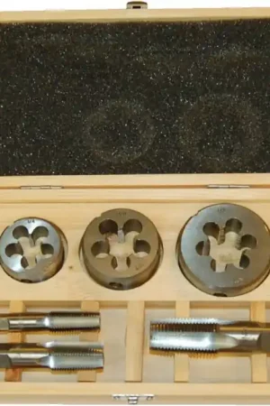 Coffret Tarauds Filières 6 Pièces En Pas NPT 1/4 - 3/8 - 1/2 Offre Limitée