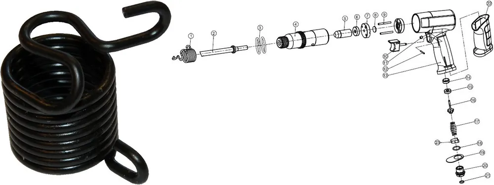 Ressort De Rechange Pour Marteau CW670 Pièce N°1 Acheter En Ligne