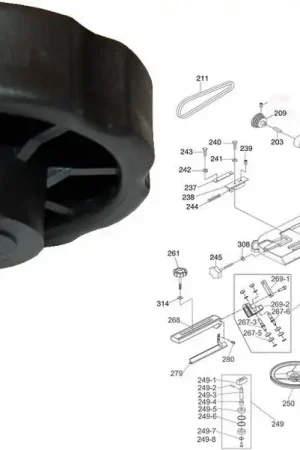 Molette De Rechange Pour MBS712 Pièce N°261 Paiement Sécurisé