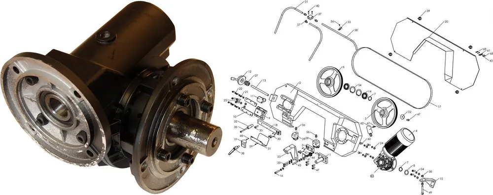 Réducteur De Rechange Pour MBS270FHT-230 Et MBS270FHT-380 Pièce N°B63 Offre Limitée