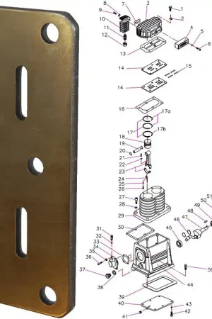 Plaque A Clapet De Rechange Pour Tête De Compression AH20 Pièce N°14 Dernière Chance