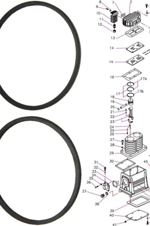 Produit De Marque Jeu De 3 Segments De Rechange Pour Piston De Tête De Compression AH20 Pièces N°17