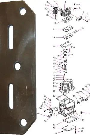 Populaire Plaque A Clapet De Rechange Pour Tête De Compression AH30 Et AH40 Pièce N°14