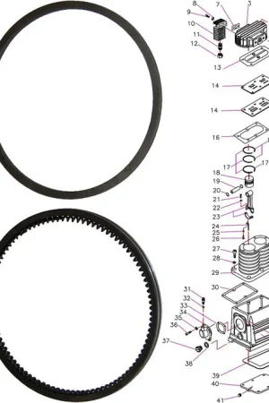 Paiement Sécurisé Jeu De 3 Segments De Rechange Pour Piston De Tête De Compression AH40 Pièces N°17