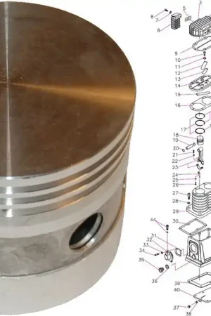 Prix Cassé Piston De Rechange Pour Tête De Compression AH50 Pièce N°18