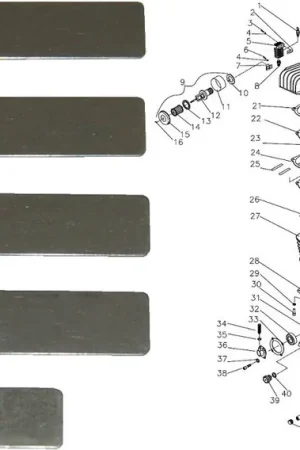 Haute Qualité Jeu De Clapets De Rechange Pour Tête De Compression AHT75 Pièces N°23-25