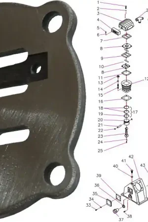 Plaque A Clapet De Rechange Pour Tête De Compression UB30 Pièce N°8 Prix Promo
