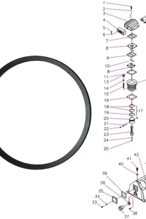 Retour Gratuit Jeu De 3 Segments De Rechange Pour Piston De Tête De Compression UB30 Pièces N°17