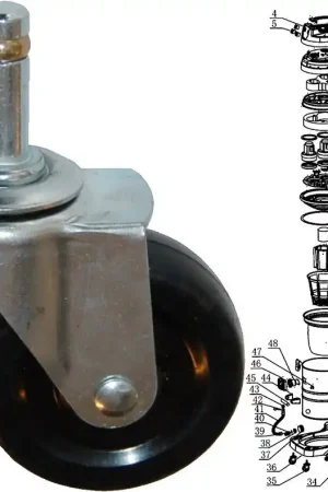 Produit De Marque Roue Pivotante De Rechange Pour WL70-3B, Pièce N°35