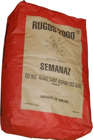 Offre Limitée Lot De 25 Sacs D'Abrasif De Sablage RUGOS 2000 Calibre 20/30 25 kg