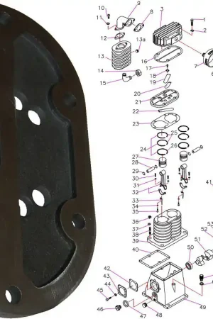 Prix Cassé Plaque A Clapet De Rechange Pour Tête De Compression UH30 Pièce N°21