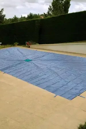 BACHE D'HIVERNAGE POUR PISCINE - 5 X 9 M - 140 GR/M² Produit De Marque