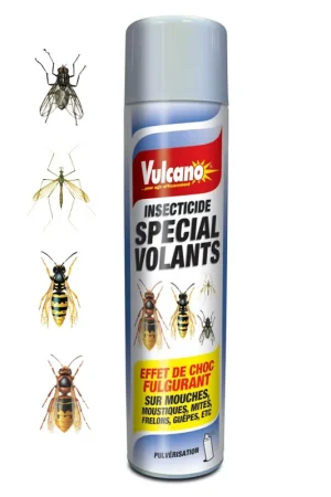 VULCANO BOMBE AEROL INSECTES VOLANTS 600 ML Expédié Aujourd'hui