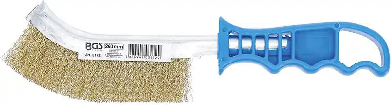 Haute Qualité Brosse en fil d’acier | laitonnée | 260 mm