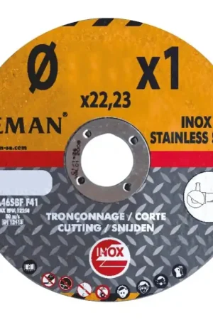 LOT DE 5 DISQUES 125 MM - 1.6 MM INOX Nouvelle Collection