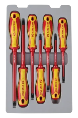 Commande En Gros Jeu de tournevis à fente et PHILLIPS® isolés VDE - 7 pièces - 30617MR
