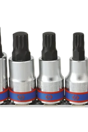 Offre Exclusive Jeu de douilles tournevis XZN® 1/2" sur rail - 5 pièces - 4105PR