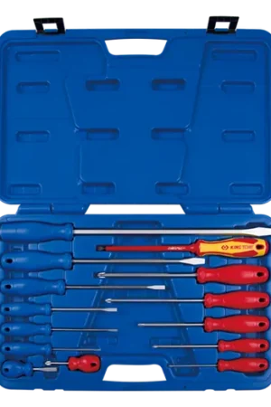 Promotion Jeu de tournevis à fente et PHILLIPS® Manches PVC - 14 pièces - 35114MR