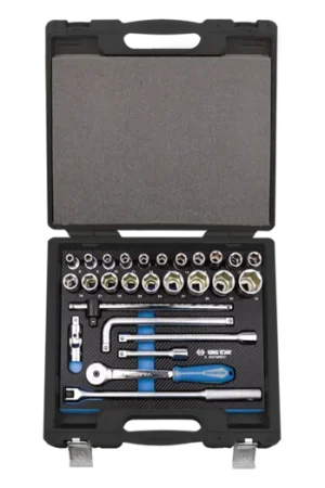 Coffret de douilles 1/2" 6 pans métrique et accessoires - 27 pièces - 4527MRE01 Jusqu'à Épuisement Des Stocks