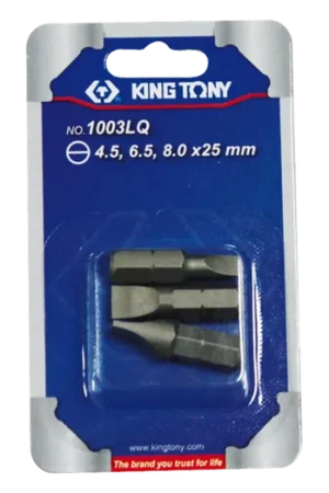 Quantité Limitée Jeu d'embouts tournevis à fente (4.5,6.5,8mm)- 3 pièces - 1003LQ