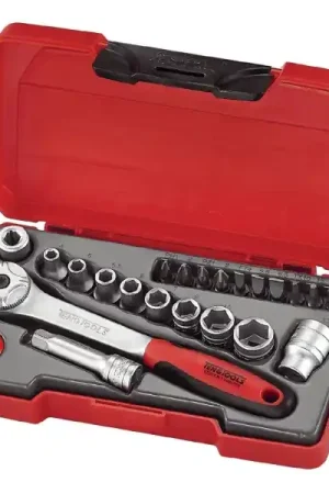 Prix Choc Mallette de douilles 1/4" et embouts 22 pièces