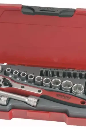 Coffret cliquet 1/4" 45 dents 24 pièces Offre Du Jour