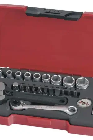 Coffret cliquet 1/4" 45 dents 23 pièces Jusqu'à Épuisement Des Stocks