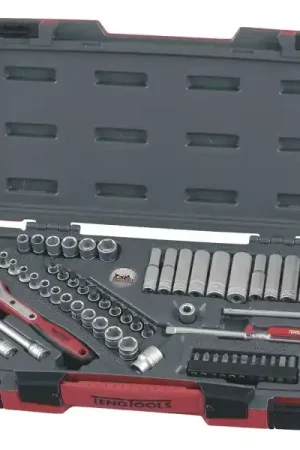 Remise Coffret cliquet 1/4" AF 45 dents 60 pièces