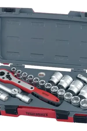Petit Prix Coffret cliquet 1/2" 45 dents 6 pans 21 pièces