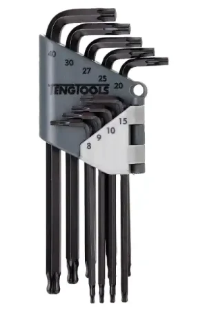 Acheter Direct Jeu de clés male Torx tête sphérique TX8-TX40 9 pièces